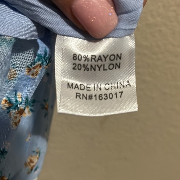 Princess Polly Light Blue Floral Mini Dress - Picture 12 of 14